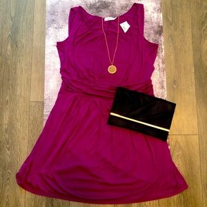 Ricki’s Unique Purple Pink Sleeveless Dress US XL